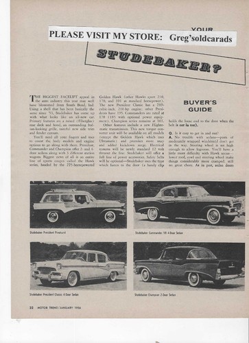 1956 studebaker president - 1956,
